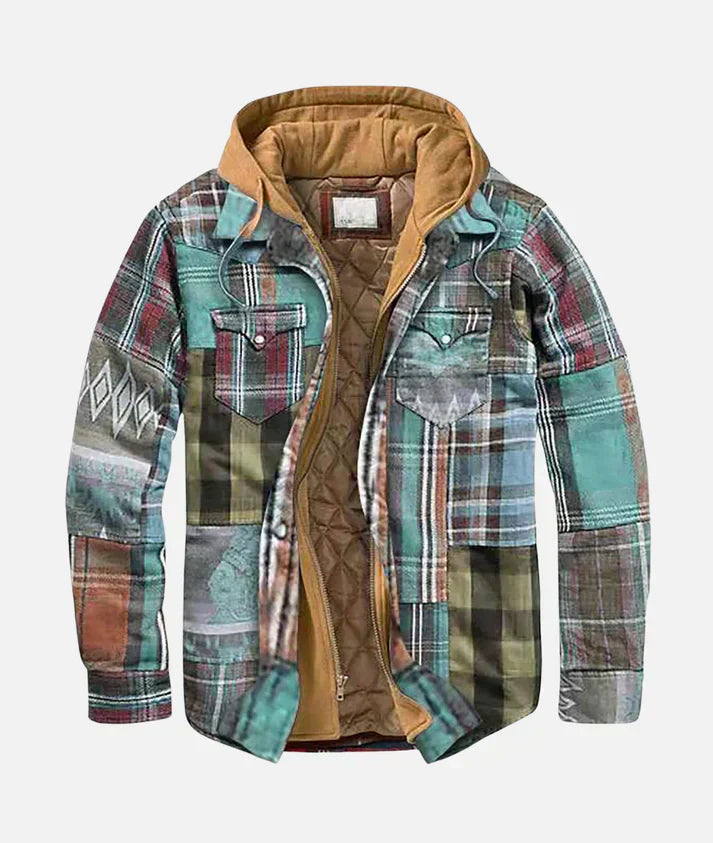 Arvid™ | Patchwork Flannelskjortejakke