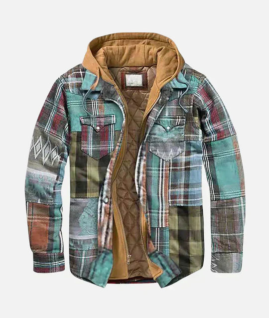 Arvid™ | Patchwork Flannelskjortejakke