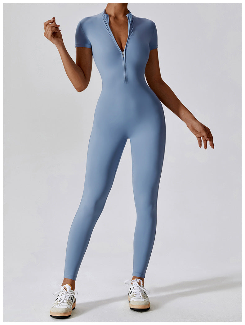 GLAMRWEAR | Zenova™ Kortærmet Jumpsuit