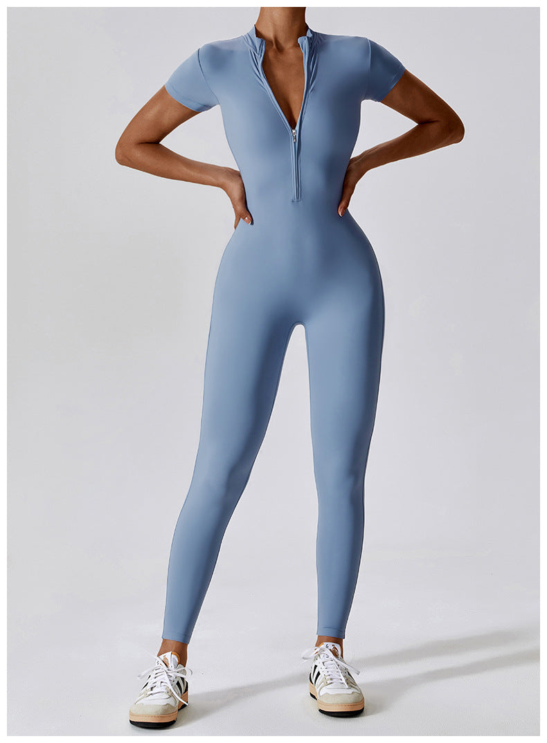 GLAMRWEAR | Zenova™ Kortærmet Jumpsuit