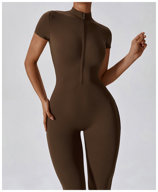 GLAMRWEAR | Zenova™ Kortærmet Jumpsuit