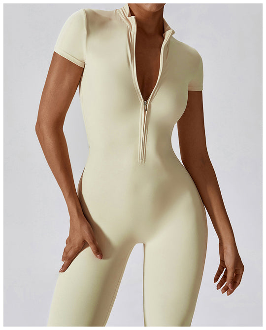 GLAMRWEAR | Zenova™ Kortærmet Jumpsuit