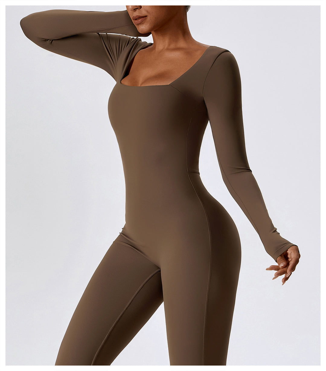 GLAMRWEAR | Zenova™ Langærmet Jumpsuit